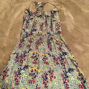 Parker Silk Printed Racerback Dress